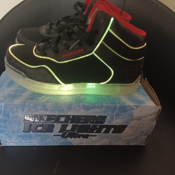 COPY - SKECHERS ICE LIGHTS ULTRA NEW BOY  SIZE 3 - Picture 11 of 15